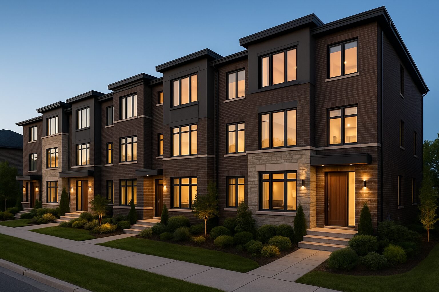 Castlemore Art Collection Brampton townhome exterior rendering